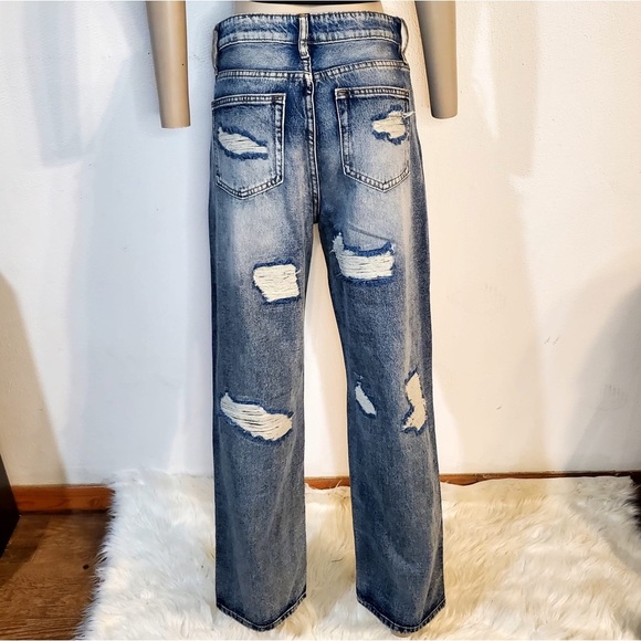 Fashion Nova Womans Jeans Medium-Wash Size 5 - Picture 8 of 14